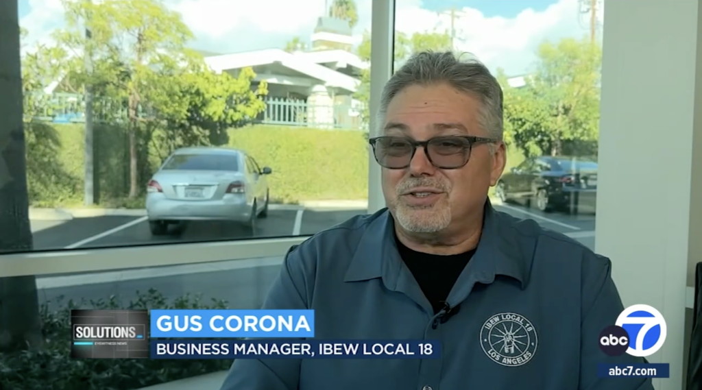 Gus Corona talking on ABC7
